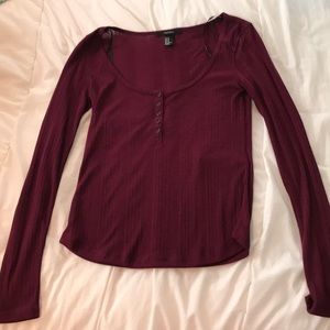 Maroon long sleeve